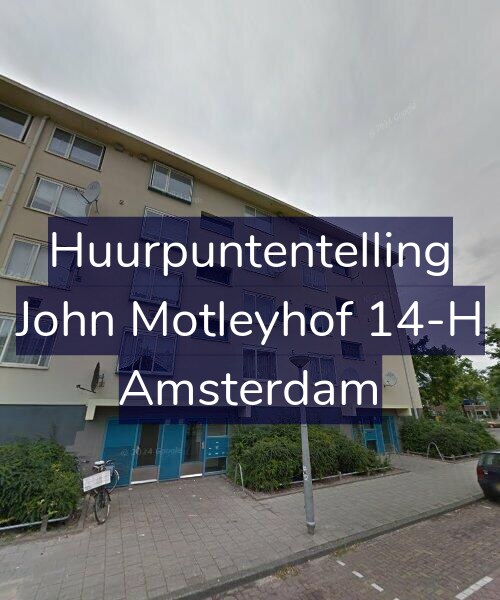 Foto gevel Huurpuntentelling voor John Motleyhof 14-H, Amsterdam