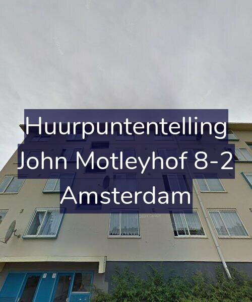 Foto gevel Huurpuntentelling voor John Motleyhof 8-2, Amsterdam