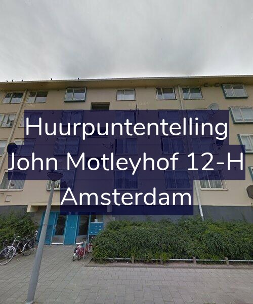 Foto gevel Huurpuntentelling voor John Motleyhof 12-H, Amsterdam