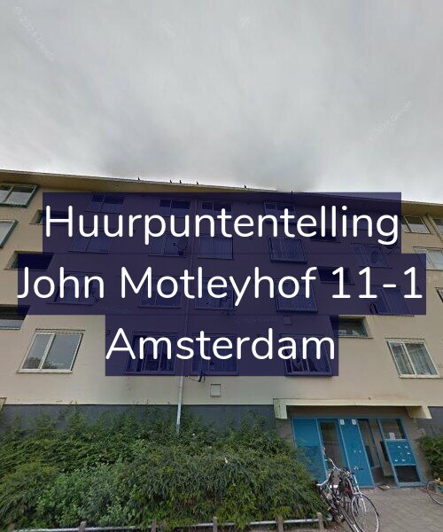 Foto gevel Huurpuntentelling voor John Motleyhof 11-1, Amsterdam