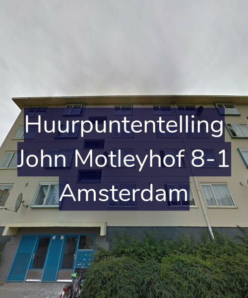 Foto gevel Huurpuntentelling voor John Motleyhof 8-1, Amsterdam