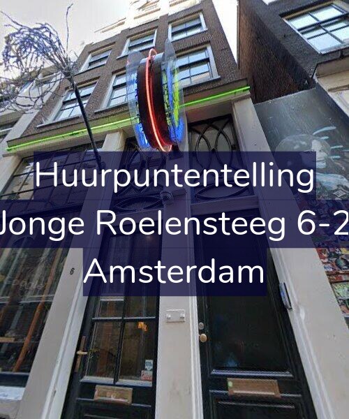 Foto gevel Huurpuntentelling voor Jonge Roelensteeg 6-2, Amsterdam
