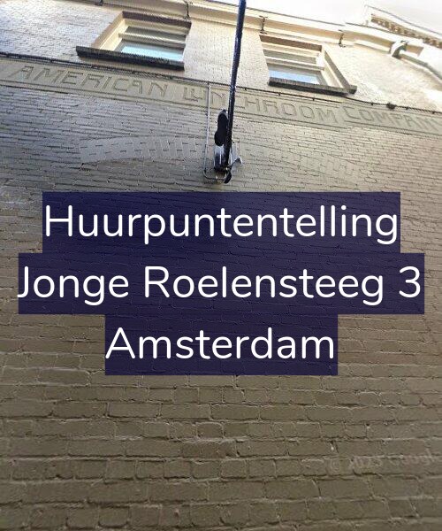 Foto gevel Huurpuntentelling voor Jonge Roelensteeg 3, Amsterdam