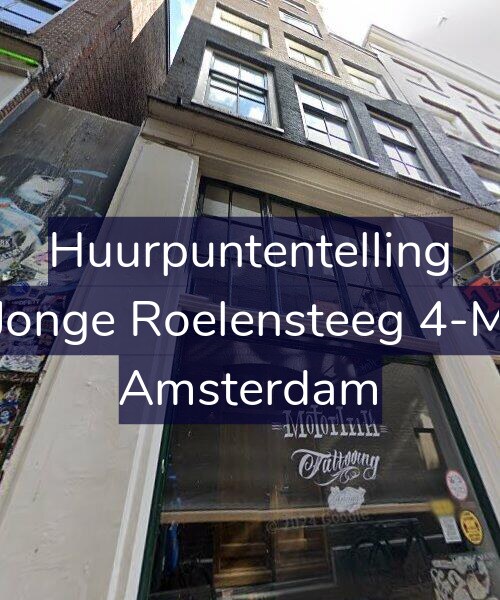 Foto gevel Huurpuntentelling voor Jonge Roelensteeg 4-M, Amsterdam