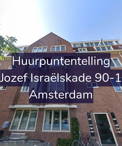 Foto gevel Huurpuntentelling voor Jozef Israëlskade 90-1, Amsterdam