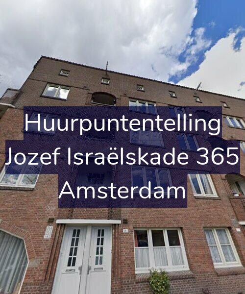 Foto gevel Huurpuntentelling voor Jozef Israëlskade 365, Amsterdam