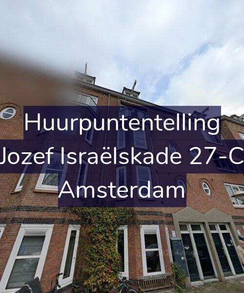 Foto gevel Huurpuntentelling voor Jozef Israëlskade 27-C, Amsterdam