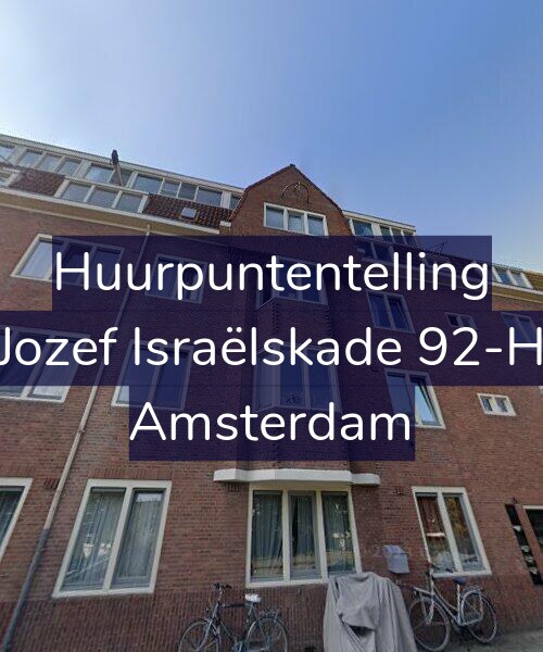 Foto gevel Huurpuntentelling voor Jozef Israëlskade 92-H, Amsterdam