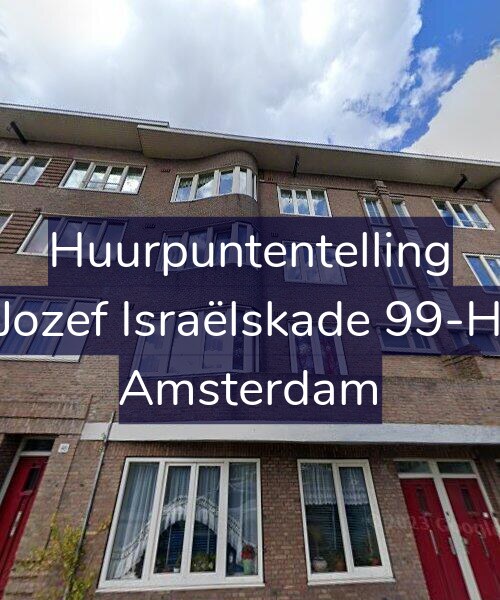 Foto gevel Huurpuntentelling voor Jozef Israëlskade 99-H, Amsterdam