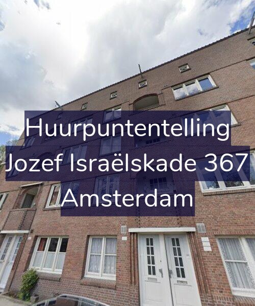 Foto gevel Huurpuntentelling voor Jozef Israëlskade 367, Amsterdam