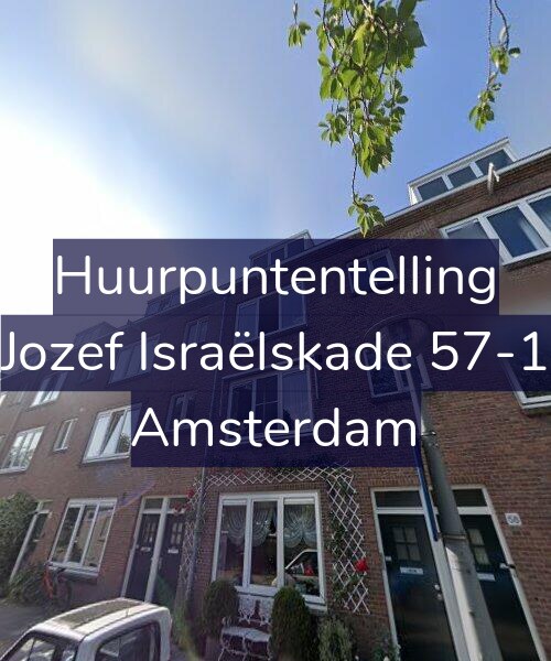 Foto gevel Huurpuntentelling voor Jozef Israëlskade 57-1, Amsterdam