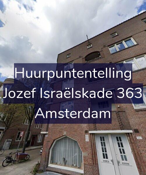 Foto gevel Huurpuntentelling voor Jozef Israëlskade 363, Amsterdam