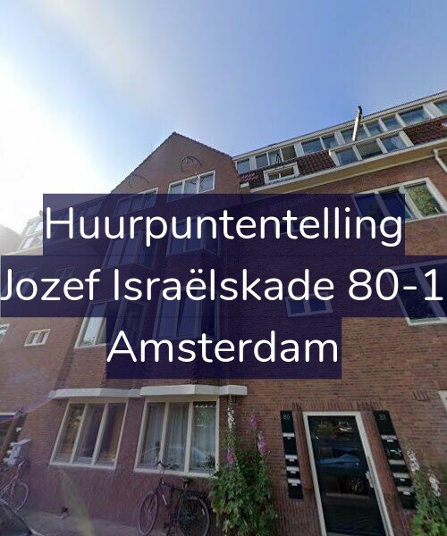 Foto gevel Huurpuntentelling voor Jozef Israëlskade 80-1, Amsterdam