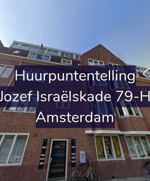 Foto gevel Huurpuntentelling voor Jozef Israëlskade 79-H, Amsterdam