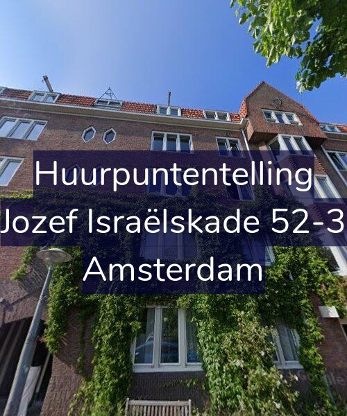 Foto gevel Huurpuntentelling voor Jozef Israëlskade 52-3, Amsterdam