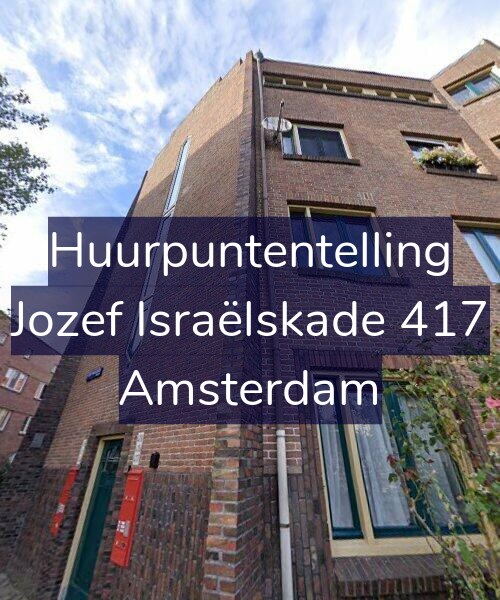 Foto gevel Huurpuntentelling voor Jozef Israëlskade 417, Amsterdam