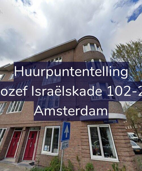 Foto gevel Huurpuntentelling voor Jozef Israëlskade 102-2, Amsterdam