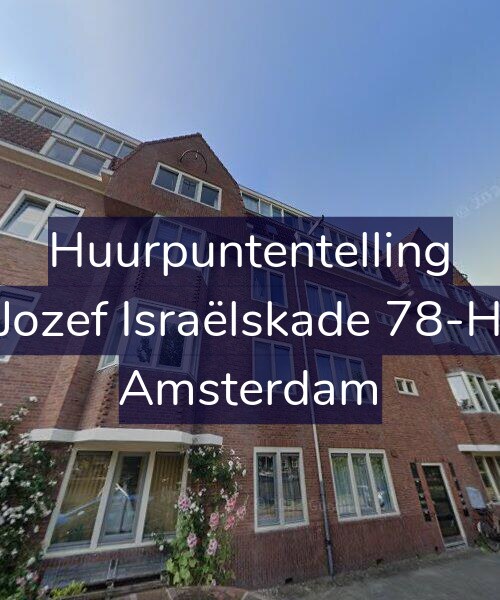 Foto gevel Huurpuntentelling voor Jozef Israëlskade 78-H, Amsterdam