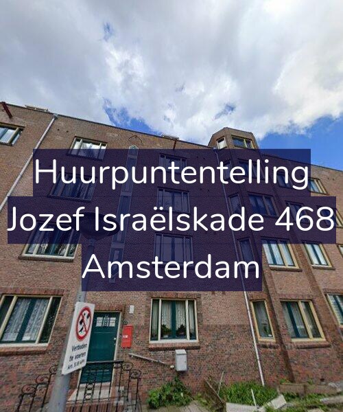 Foto gevel Huurpuntentelling voor Jozef Israëlskade 468, Amsterdam