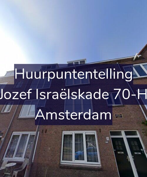 Foto gevel Huurpuntentelling voor Jozef Israëlskade 70-H, Amsterdam