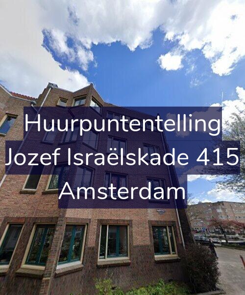 Foto gevel Huurpuntentelling voor Jozef Israëlskade 415, Amsterdam