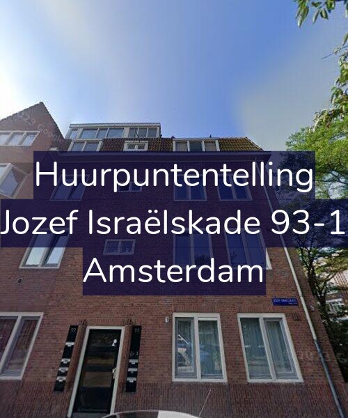 Foto gevel Huurpuntentelling voor Jozef Israëlskade 93-1, Amsterdam