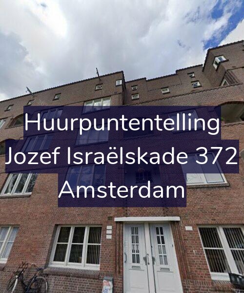 Foto gevel Huurpuntentelling voor Jozef Israëlskade 372, Amsterdam