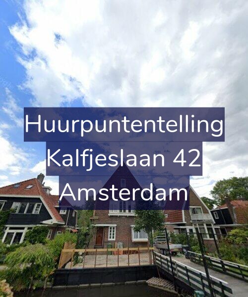 Foto gevel Huurpuntentelling voor Kalfjeslaan 42, Amsterdam