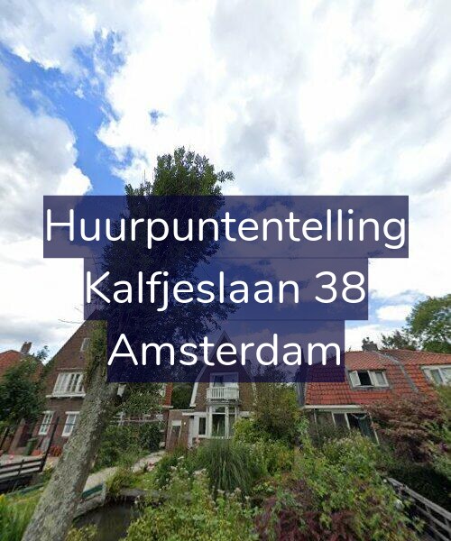 Foto gevel Huurpuntentelling voor Kalfjeslaan 38, Amsterdam