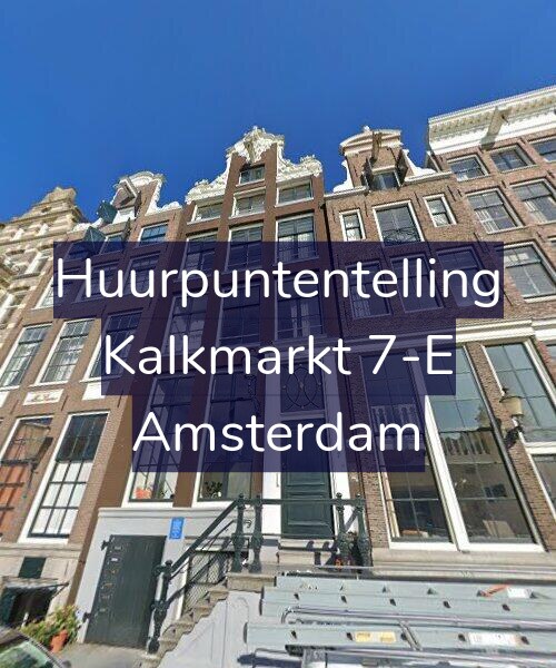 Foto gevel Huurpuntentelling voor Kalkmarkt 7-E, Amsterdam