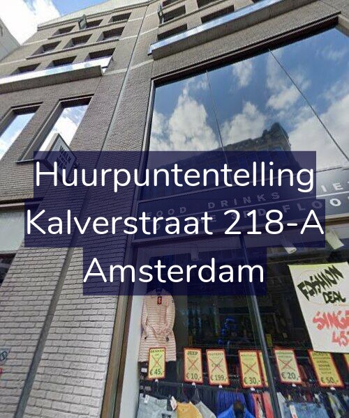 Foto gevel Huurpuntentelling voor Kalverstraat 218-A, Amsterdam