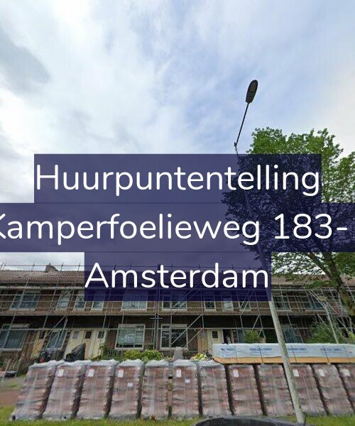 Foto gevel Huurpuntentelling voor Kamperfoelieweg 183-1, Amsterdam