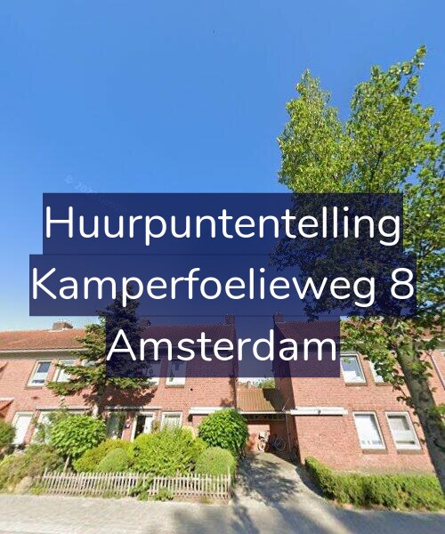 Foto gevel Huurpuntentelling voor Kamperfoelieweg 8, Amsterdam
