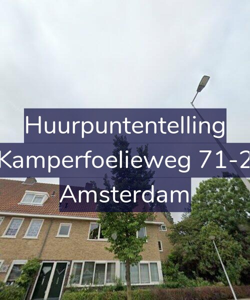 Foto gevel Huurpuntentelling voor Kamperfoelieweg 71-2, Amsterdam