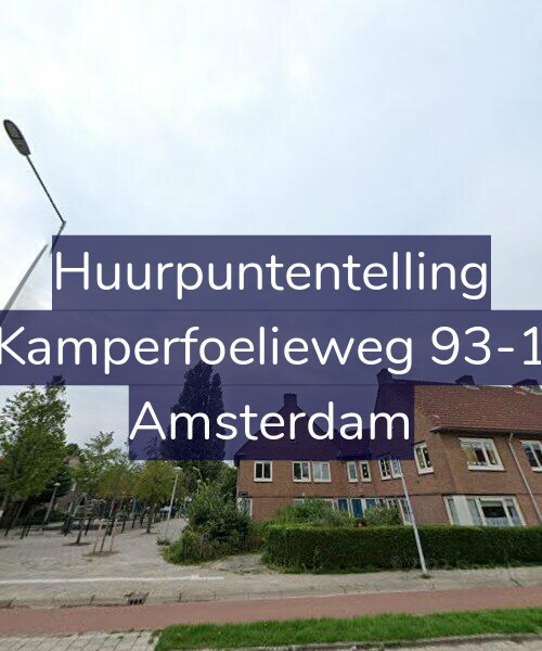 Foto gevel Huurpuntentelling voor Kamperfoelieweg 93-1, Amsterdam