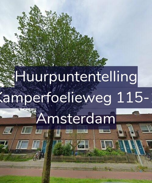 Foto gevel Huurpuntentelling voor Kamperfoelieweg 115-1, Amsterdam