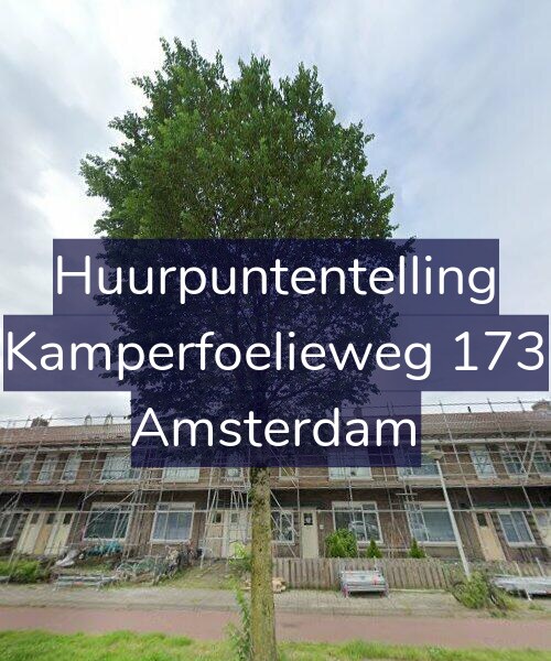 Foto gevel Huurpuntentelling voor Kamperfoelieweg 173, Amsterdam