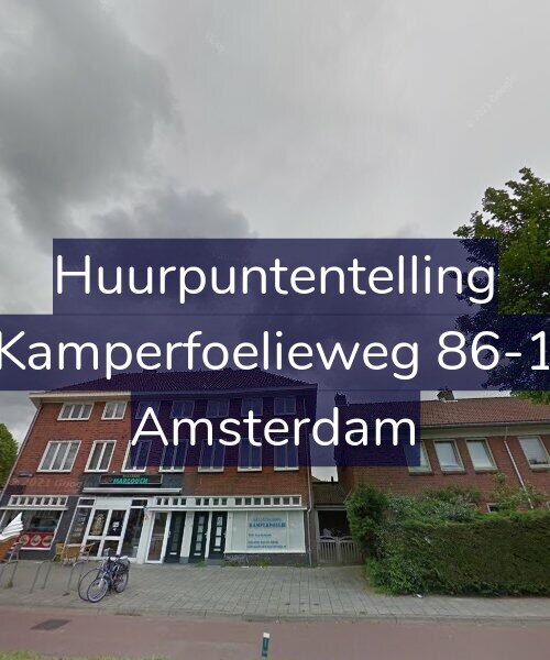 Foto gevel Huurpuntentelling voor Kamperfoelieweg 86-1, Amsterdam
