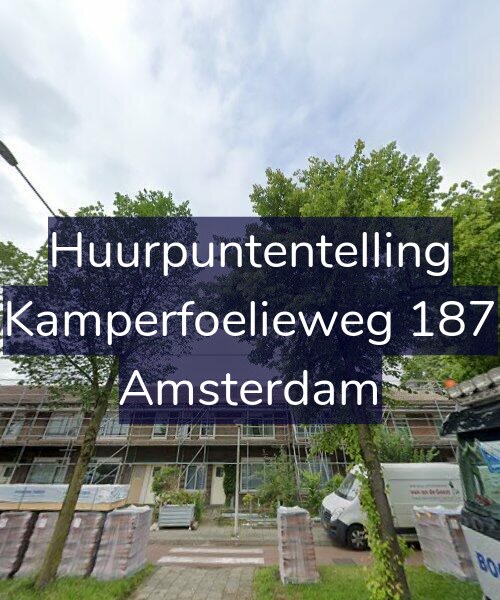 Foto gevel Huurpuntentelling voor Kamperfoelieweg 187, Amsterdam
