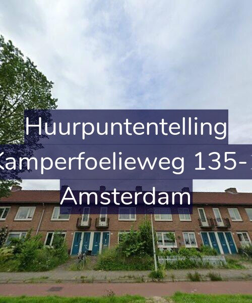 Foto gevel Huurpuntentelling voor Kamperfoelieweg 135-1, Amsterdam
