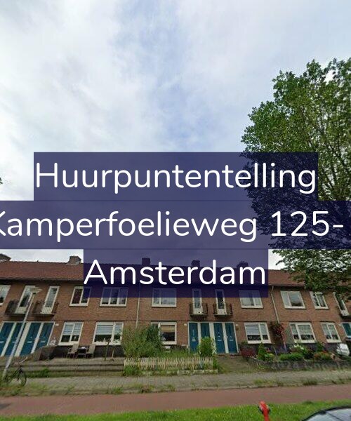 Foto gevel Huurpuntentelling voor Kamperfoelieweg 125-1, Amsterdam