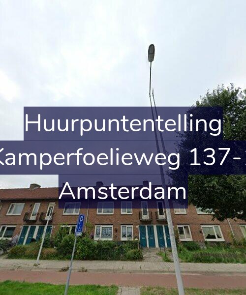 Foto gevel Huurpuntentelling voor Kamperfoelieweg 137-1, Amsterdam