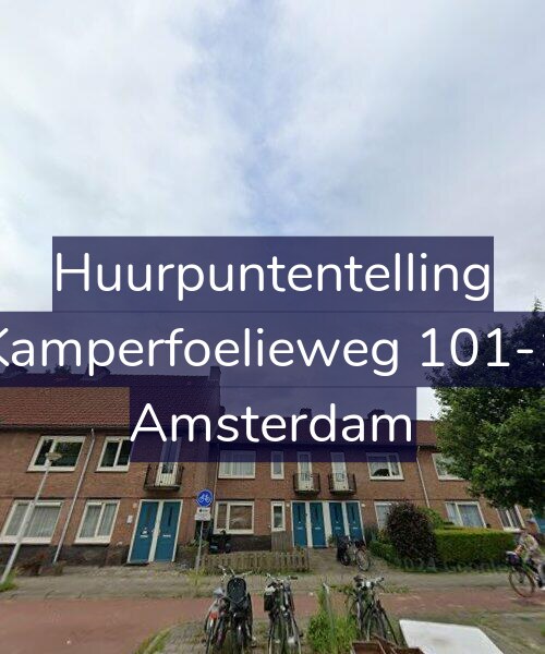 Foto gevel Huurpuntentelling voor Kamperfoelieweg 101-1, Amsterdam