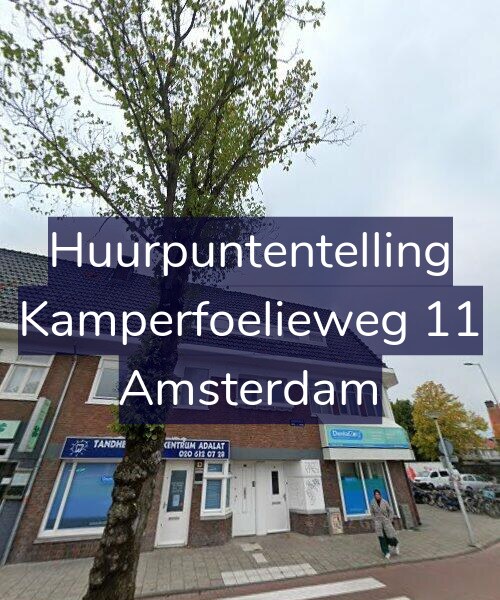 Foto gevel Huurpuntentelling voor Kamperfoelieweg 11, Amsterdam