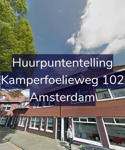 Foto gevel Huurpuntentelling voor Kamperfoelieweg 102, Amsterdam