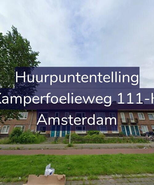 Foto gevel Huurpuntentelling voor Kamperfoelieweg 111-H, Amsterdam