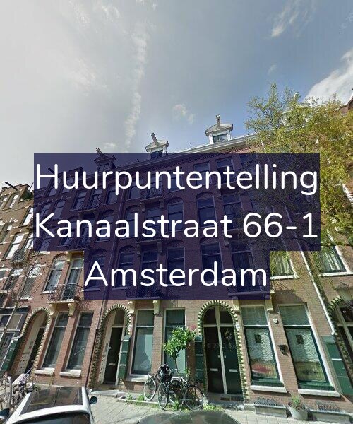 Foto gevel Huurpuntentelling voor Kanaalstraat 66-1, Amsterdam