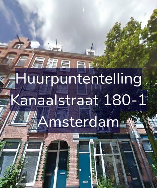 Foto gevel Huurpuntentelling voor Kanaalstraat 180-1, Amsterdam