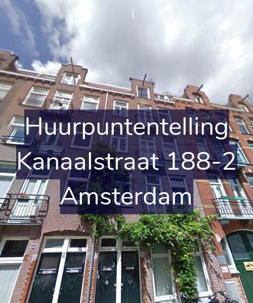 Foto gevel Huurpuntentelling voor Kanaalstraat 188-2, Amsterdam