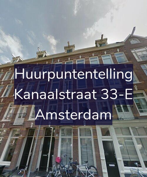 Foto gevel Huurpuntentelling voor Kanaalstraat 33-E, Amsterdam